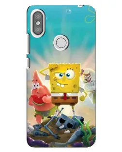 Чохол для Xiaomi Redmi S2 з картинкою «Спанч Боб переможець»