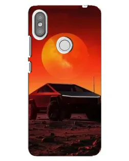 Чохол для Xiaomi Redmi S2 з картинкою «Cybertruck на Марсі»
