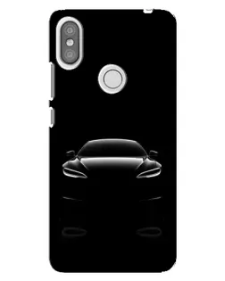 Чохол для Xiaomi Redmi S2 з картинкою «Силует Tesla Night»