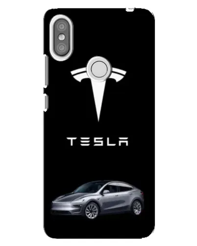 Чехол для Xiaomi Redmi S2 с картинкой «Tesla Model Y»