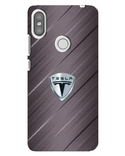 Чехол для Xiaomi Redmi S2 с картинкой «Металлическая текстура Tesla»