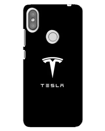 Чехол для Xiaomi Redmi S2 с картинкой «Tesla White Logo»