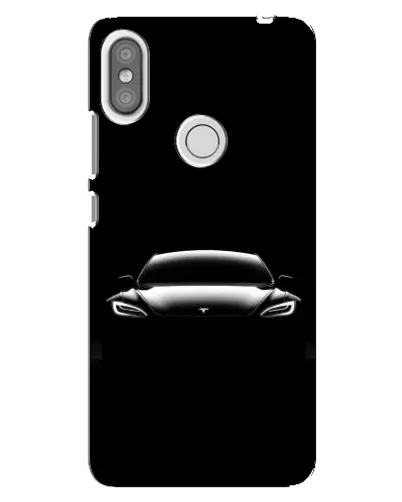 Чехол для Xiaomi Redmi S2 с картинкой «Фары Tesla Night»
