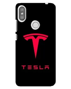 Чехол для Xiaomi Redmi S2 с картинкой «Tesla Red Logo»