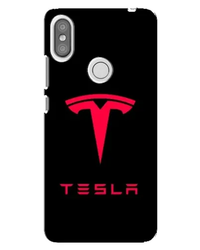 Чехол для Xiaomi Redmi S2 с картинкой «Tesla Red Logo»