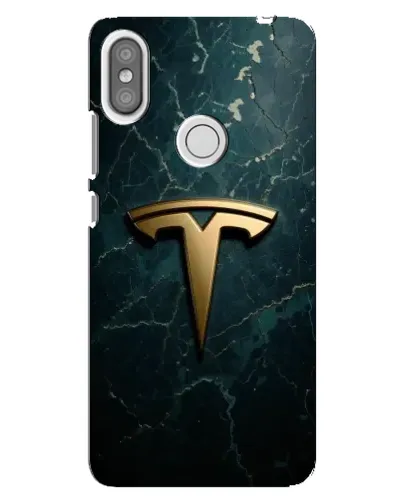 Чехол для Xiaomi Redmi S2 с картинкой «Мраморная Tesla Gold»