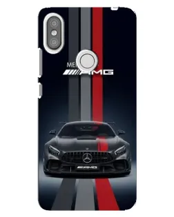 Чохол для Xiaomi Redmi S2 з картинкою «Mercedes — білий карбон»