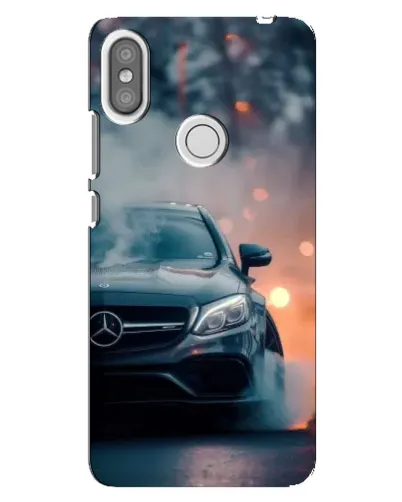 Чехол для Xiaomi Redmi S2 с картинкой «Mercedes — ночной город»