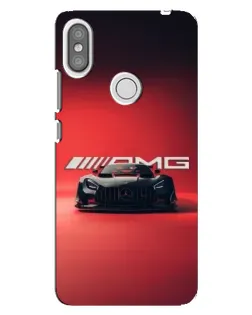 Чехол для Xiaomi Redmi S2 с картинкой «Mercedes AMG — красная линия»