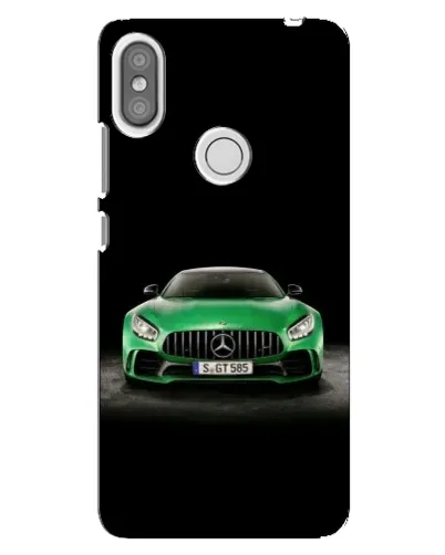 Чехол для Xiaomi Redmi S2 с картинкой «Mercedes — неоновый лого»