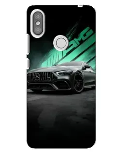 Чехол для Xiaomi Redmi S2 с картинкой «Темный Mercedes AMG»