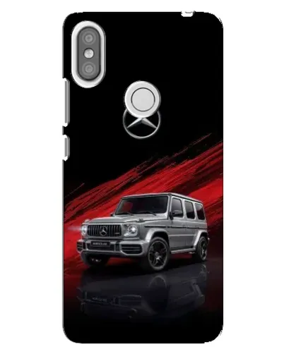 Чехол для Xiaomi Redmi S2 с картинкой «Mercedes G-Class красный»