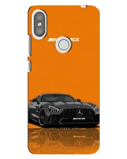 Чехол для Xiaomi Redmi S2 с картинкой «Оранжевый Mercedes AMG»