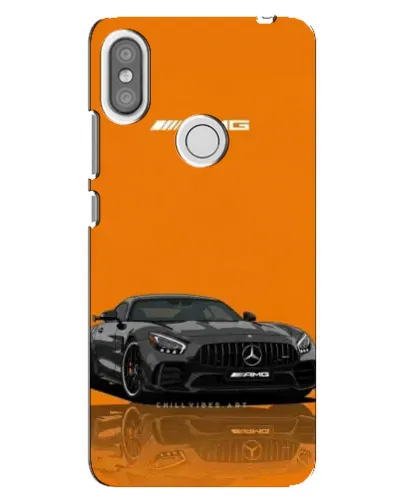 Чехол для Xiaomi Redmi S2 с картинкой «Оранжевый Mercedes AMG»