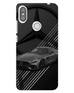 Чехол для Xiaomi Redmi S2 с картинкой «Mercedes AMG — графика»