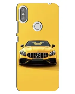 Чехол для Xiaomi Redmi S2 с картинкой «Желтый Mercedes GT»