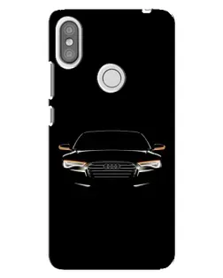 Чехол для Xiaomi Redmi S2 с картинкой «Audi — ночной контур»