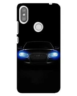 Чехол для Xiaomi Redmi S2 с картинкой «Audi в неоне»