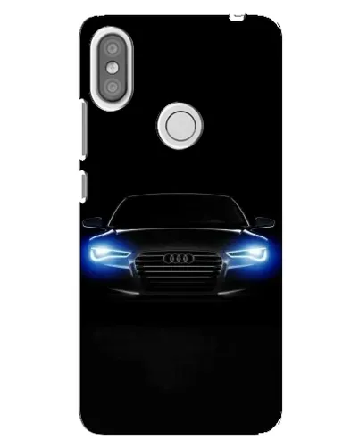 Чехол для Xiaomi Redmi S2 с картинкой «Audi в неоне»