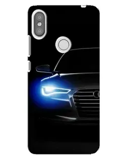 Чехол для Xiaomi Redmi S2 с картинкой «Неоновый взгляд Audi»