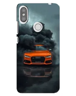 Чехол для Xiaomi Redmi S2 с картинкой «Audi в облаках дыма»