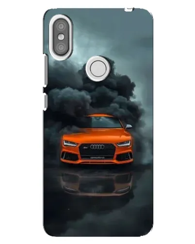 Чехол для Xiaomi Redmi S2 с картинкой «Audi в облаках дыма»