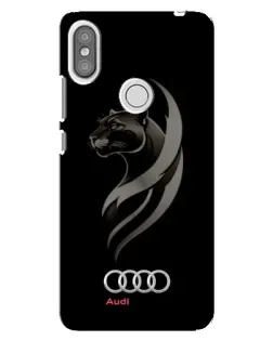 Чехол для Xiaomi Redmi S2 с картинкой «Графика — пантера и Audi»