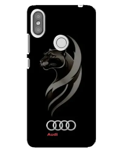Чехол для Xiaomi Redmi S2 с картинкой «Графика — пантера и Audi»