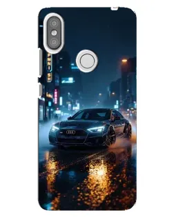 Чехол для Xiaomi Redmi S2 с картинкой «Ночной город и Audi»