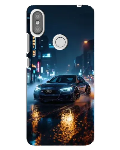 Чехол для Xiaomi Redmi S2 с картинкой «Ночной город и Audi»