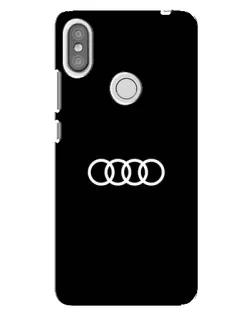 Чехол для Xiaomi Redmi S2 с картинкой «Audi White Logo»