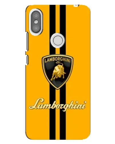 Чехол для Xiaomi Redmi S2 с картинкой «Lamborghini Stripe желтый»