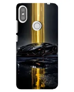 Чохол для Xiaomi Redmi S2 з картинкою «Нічний Lamborghini драйв»