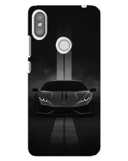 Чехол для Xiaomi Redmi S2 с картинкой «Lamborghini симметрия дорог»