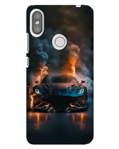 Чехол для Xiaomi Redmi S2 с картинкой «Lamborghini дымная эстетика»