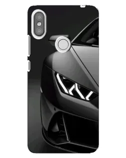 Чехол для Xiaomi Redmi S2 с картинкой «Lamborghini фары детализация»