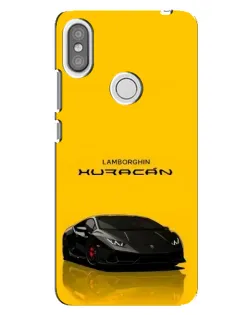 Чехол для Xiaomi Redmi S2 с картинкой «Lamborghini Huracan черный»