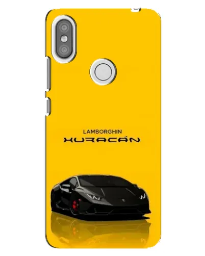 Чехол для Xiaomi Redmi S2 с картинкой «Lamborghini Huracan черный»