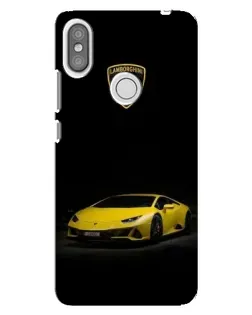 Чехол для Xiaomi Redmi S2 с картинкой «Lamborghini желтый акцент»