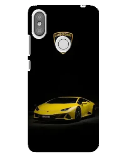 Чехол для Xiaomi Redmi S2 с картинкой «Lamborghini желтый акцент»