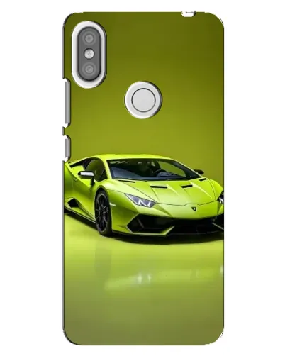 Чехол для Xiaomi Redmi S2 с картинкой «Салатовый Lamborghini Huracan»