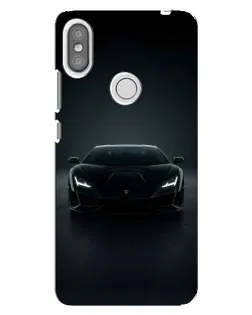 Чехол для Xiaomi Redmi S2 с картинкой «Черный Lamborghini Aventador»