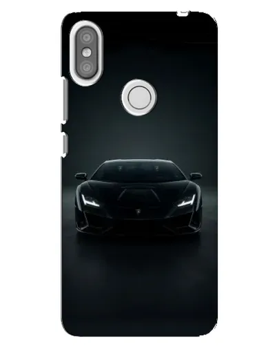 Чехол для Xiaomi Redmi S2 с картинкой «Черный Lamborghini Aventador»