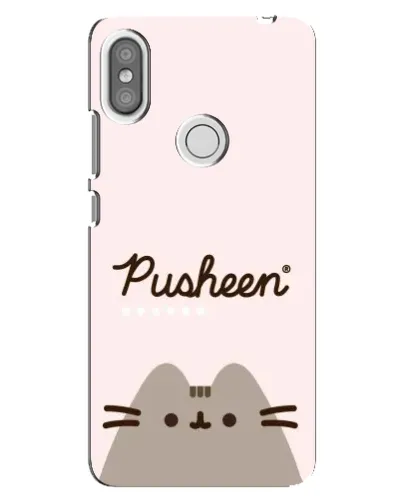 Чехол для Xiaomi Redmi S2 с картинкой «Pusheen логотип»