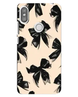 Чохол для Xiaomi Redmi S2 з картинкою «Патерн чорні банти»