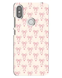 Чехол для Xiaomi Redmi S2 с картинкой «Розовые бантики Coquette»