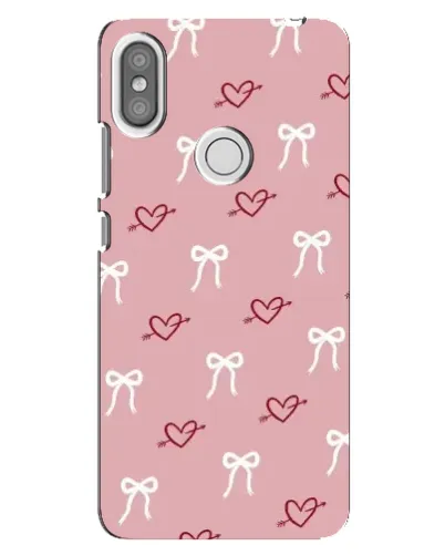 Чехол для Xiaomi Redmi S2 с картинкой «Сердца и банты»