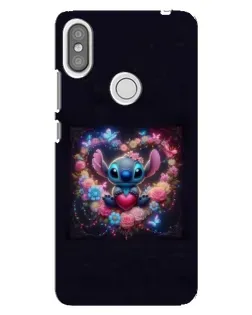 Чехол для Xiaomi Redmi S2 с картинкой «Stitch в цветах»