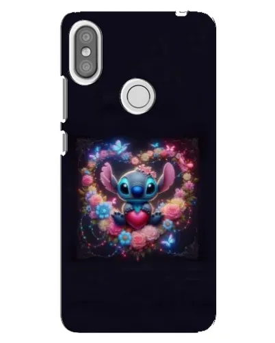 Чехол для Xiaomi Redmi S2 с картинкой «Stitch в цветах»