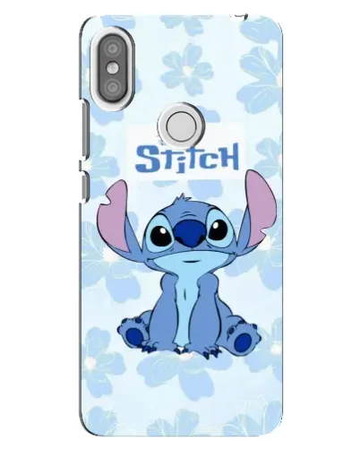 Чехол для Xiaomi Redmi S2 с картинкой «Stitch среди цветов»